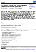 Cover page: The value of Clinical signs in the diagnosis of Degenerative Cervical Myelopathy - A Systematic review and Meta-analysis.