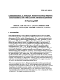 Cover page: Characterization of Prototype Superconducting Magnetic Quadrupoles for the High Current 
Transport Experiment