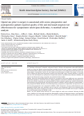 Cover page: Opioid use prior to surgery is associated with worse preoperative and postoperative patient reported quality of life and decreased surgical cost effectiveness for symptomatic adult spine deformity; A matched cohort analysis