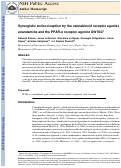 Cover page: Synergistic antinociception by the cannabinoid receptor agonist anandamide and the PPAR-alpha receptor agonist GW7647.