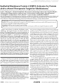 Cover page: Epithelial Membrane Protein-2 (EMP2) Activates Src Protein and Is a Novel Therapeutic Target for Glioblastoma*