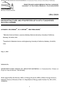 Cover page: Microstructure and properties of IN SITU toughened silicon 
carbide