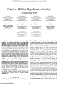 Cover page: Chip-Last HDFO (High-Density Fan-Out) Interposer-PoP