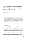 Cover page: Can We Downsize Our Prisons and Jails Without Compromising Public Safety?