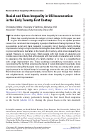 Cover page: Racial and Class Inequality in US Incarceration in the Early Twenty-First Century