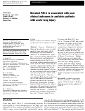 Cover page: Elevated PAI-1 is associated with poor clinical outcomes in pediatric patients with acute lung injury