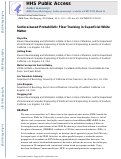 Cover page: Surface-Based Probabilistic Fiber Tracking in Superficial White Matter.