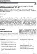 Cover page: Hepatitis C Screening and Antibody Prevalence Among Newly Arrived Refugees to the United States, 2010–2017