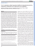 Cover page: Crim1 maintains retinal vascular stability during development by regulating endothelial cell Vegfa autocrine signaling