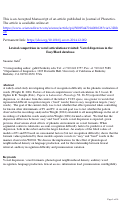 Cover page: Lexical competition in vowel articulation revisited: Vowel dispersion in the Easy/Hard database