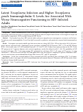 Cover page: Latent Toxoplasma Infection and Higher Toxoplasma gondii Immunoglobulin G Levels Are Associated With Worse Neurocognitive Functioning in HIV-Infected Adults