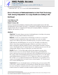 Cover page: Rise in Presence of Methamphetamine in Oral Fluid Toxicology Tests Among Outpatients in a Large Healthcare Setting in the Northeast.