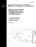 Cover page: Application of the vadose zone monitoring system at a TCE-contaminated site: Field data and modeling summary