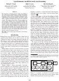 Cover page: A performance model for early word learning