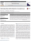 Cover page: Experimental studies towards optimization of the production of 5-(chloromethyl)furfural (CMF) from glucose in a two-phase reactor