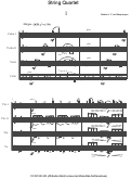 Cover page: String Quartet