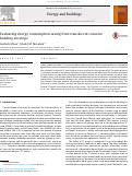 Cover page: Evaluating energy consumption saving from translucent concrete building envelope