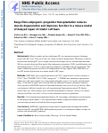 Cover page: Beige fibro-adipogenic progenitor transplantation reduces muscle degeneration and improves function in a mouse model of delayed repair of rotator cuff tears