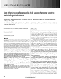 Cover page: Cost-effectiveness of docetaxel in high-volume hormone-sensitive metastatic prostate cancer