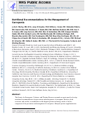 Cover page: Nutritional Recommendations for the Management of Sarcopenia