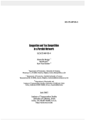 Cover page: Congestion and Tax Competition in a Parallel Network