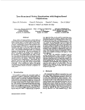 Cover page: Tree-structured vector quantization with region-based classification