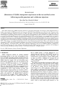 Cover page: Alteration of GABA transporter expression in the rat cerebral cortex following needle puncture and colchicine injection