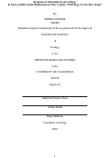 Cover page: Response of Mountain Lions to Dogs: Is There a Differential Displacement After Capture With Dogs Versus Box Traps?