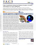 Cover page: Faster Crystallization during Coral Skeleton Formation Correlates with Resilience to Ocean Acidification