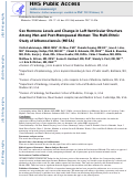 Cover page: Sex hormone levels and change in left ventricular structure among men and post-menopausal women: The Multi-Ethnic Study of Atherosclerosis (MESA)