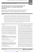 Cover page: IDH1 Mutations Alter Citric Acid Cycle Metabolism and Increase Dependence on Oxidative Mitochondrial Metabolism