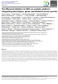 Cover page: The Monarch Initiative in 2024: an analytic platform integrating phenotypes, genes and diseases across species
