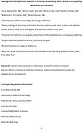 Cover page: Management of Opioid Use Disorder in Primary Care Settings With a Focus on Long-Acting Medication Formulations.