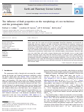 Cover page: The influence of fluid properties on the morphology of core turbulence and the geomagnetic field