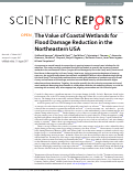 Cover page: The Value of Coastal Wetlands for Flood Damage Reduction in the Northeastern USA.