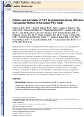 Cover page: Patterns and Correlates of PrEP Drug Detection Among MSM and Transgender Women in the Global iPrEx Study