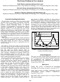 Cover page: The Frame Problem in Text Analysis