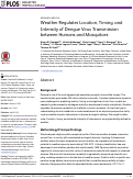 Cover page: Weather Regulates Location, Timing, and Intensity of Dengue Virus Transmission between Humans and Mosquitoes