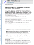 Cover page: Is it time to stop driving?: A randomized clinical trial of an online decision aid for older drivers.