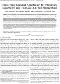 Cover page: Real-Time Optimal Adaptation for Planetary Geometry and Texture: 4-8 Tile Hierarchies