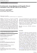 Cover page: Food Insecurity Among Homeless and Marginally Housed Individuals Living with HIV/AIDS in San Francisco