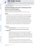 Cover page: Proportionate Adaptive Filters Based on Minimizing Diversity Measures for Promoting Sparsity