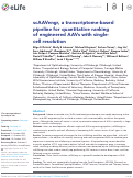 Cover page: scAAVengr, a transcriptome-based pipeline for quantitative ranking of engineered AAVs with single-cell resolution