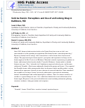 Cover page: Sold as Heroin: Perceptions and Use of an Evolving Drug in Baltimore, MD