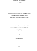 Cover page: Teaching the concept of a variable with meaning and purpose: Connecting contextual mathematical thought to the abstract symbols and operations of Algebra