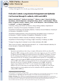 Cover page: Folliculin Controls Lung Alveolar Enlargement and Epithelial Cell Survival through E-Cadherin, LKB1, and AMPK