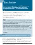 Cover page: Association of early changes in 1H MRSI parameters with survival for patients with newly diagnosed glioblastoma receiving a multimodality treatment regimen