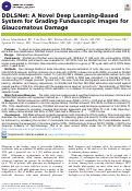 Cover page: DDLSNet: A Novel Deep Learning-Based System for Grading Funduscopic Images for Glaucomatous Damage