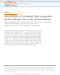 Cover page: Deconvolution of octahedral Pt3Ni nanoparticle growth pathway from in situ characterizations