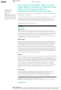 Cover page: Environmental and Economic Impact of Using a Higher Efficiency Ventilator and Vaporizer During Surgery Under General Anesthesia: A Randomized Controlled Prospective Cohort.